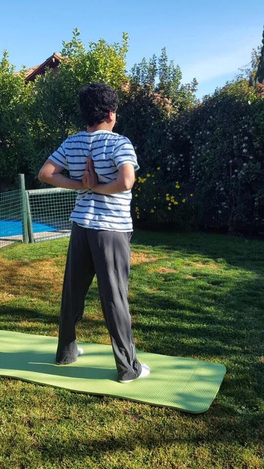 Tadasana-Paschima Namaskar